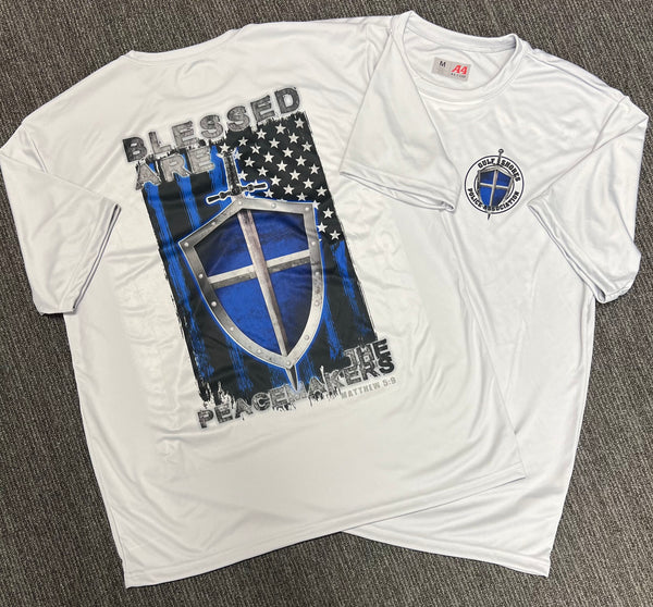 Short Sleeve Dry Fit Blessed are the Peacekeepers